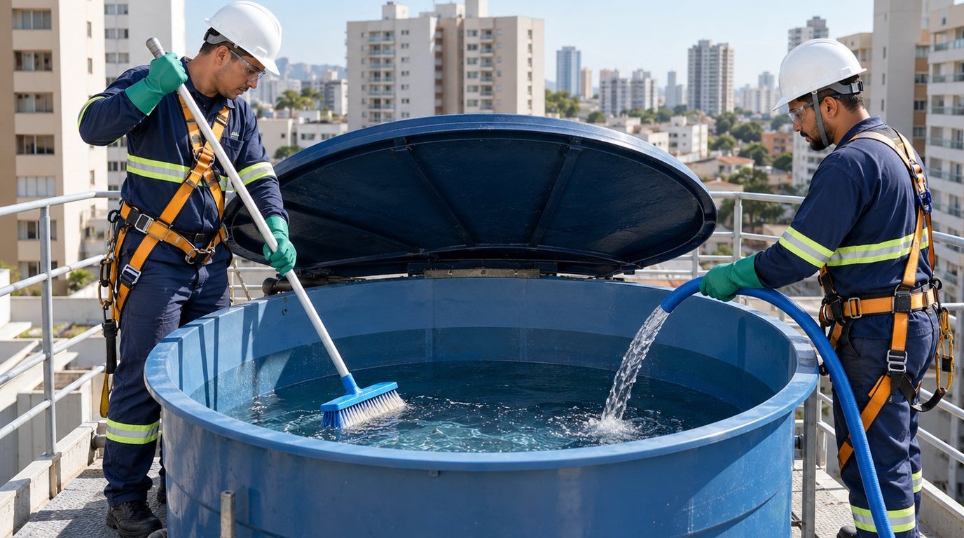 Esvaziamento de Caixa d'Água em Jaboatão dos Guararapes‑PE